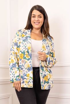 Picture of PLUS SIZE FLORAL BLAZER